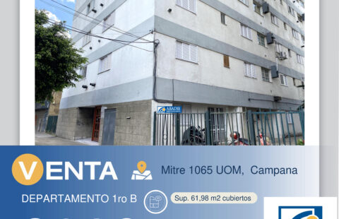 DEPARTAMENTO EN VENTA-MITRE 1065 -1ºPISO