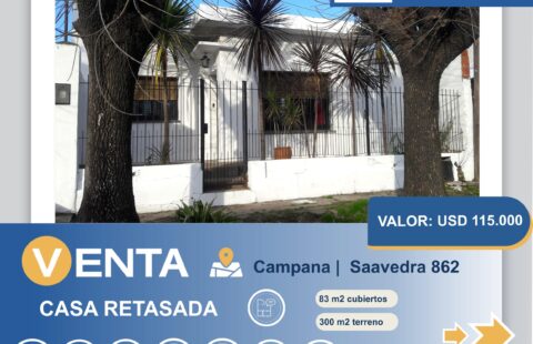 🏡 Hermosa Casa en VENTA-SAAVEDRA 862