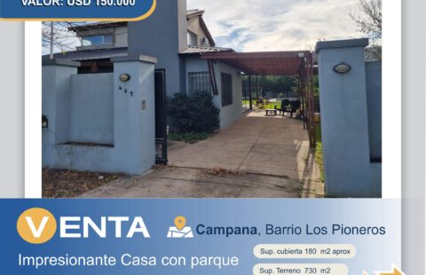 CASA EN  VENTA -LOS PIONEROS