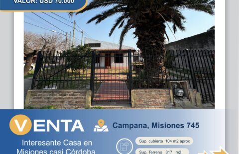 CASA EN VENTA -MISIONES 745