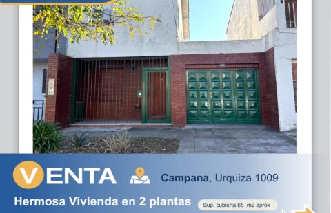 CASA EN VENTA-URQUIZA 1009