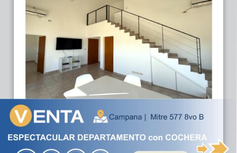 DEPARTAMENTO EN VENTA-MITRE 573  8B