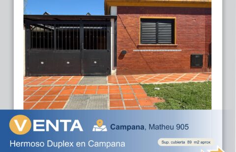 DUPLEX EN VENTA – MATHEU 905