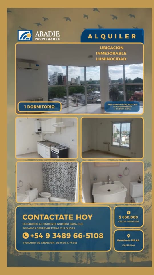 Depto en Alquiler-Sarmiento 159 6°Piso *RESERVADO*